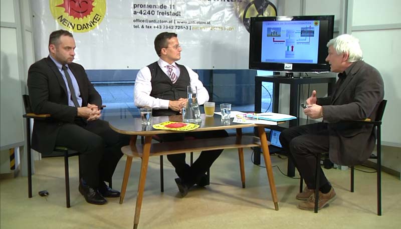 vlnr: Dr. Harald Proidl, Mag. Erwin Mayer, DI Manfred Doppler Foto Diskussion